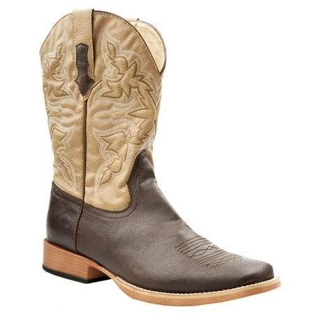 

Roper Mens Classic Square Toe Boots Mid Calf