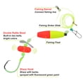 thumbnail image 3 of Unique Bargains Catfish Fishing Rigs Catfish Circle Hooks 8/0 Peg Floats and Rattler Catfishing Equipment Catfish Float Rigs 40LB Fishing Line Red Yellow 1 Set, 3 of 7