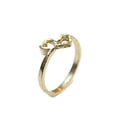thumbnail image 2 of Double Heart Ring 14k Solid Yellow Gold!!, 2 of 5