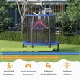 thumbnail image 3 of Gymax 8FT Recreational Trampoline W/ Basketball Hoop Safety Enclosure Net Ladder, 3 of 10