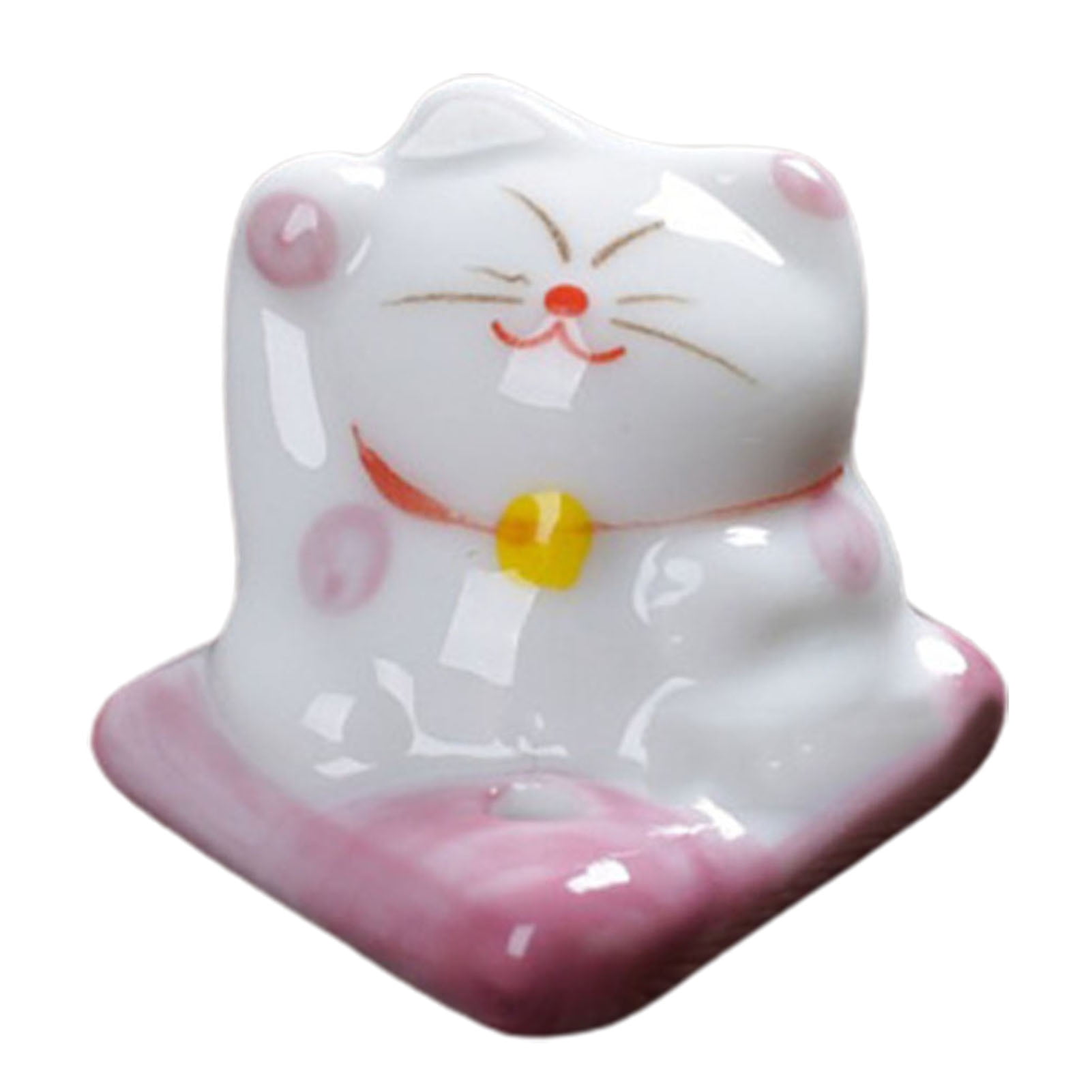 Lucky Cat Incense Burner Stick Ceramic Censer Holder Incense Frame DIY