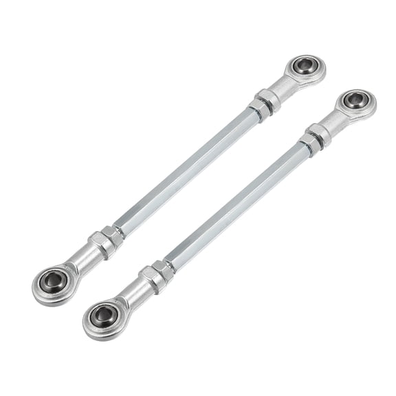 2pcs M8 160mm Adjustable Steering Tie Rod Ball Joint for 49cc Electric ATV Go Kart Steering Column Steering Suspension