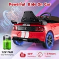 thumbnail image 6 of Infans 12V Licensed Ford Mustang Shelby GT500 Kids Ride on Car with Remote Control, 6 of 7