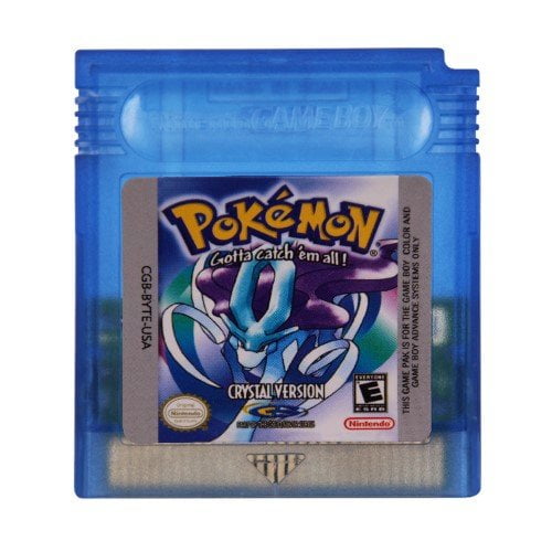 Video Games Cartridge Compatible for GB&GBC Handheld Console Pokemon Crystal