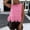Pink, variant on Vivianyo HD Women's Fringe Hem Hollow Knit Sleeveless Tank Top, Boho Crochet Casual Crop Vest Top, Women's Beige, Sizes S-2XL