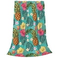thumbnail image 2 of Fuzoiu Pineapple Print Ultra-Soft Micro Fleece Blanket,All Seasons Flannel Throw, Lightweight Blanket for Bed, Sofa, Couch, Movie Night, Camping, and Travel-60"x50", 2 of 7