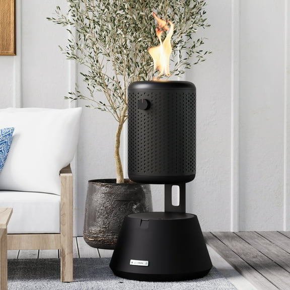 COSIEST 2-in-1 Fire Pit with Mosquito Repellent,Portable Outdoor Essential Oil Fire Pit Table Diffuser with Aluminum Alloy Frame