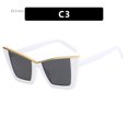 thumbnail image 1 of Gafas de sol de ojo de gato para mujer, lentes de gran tamaño a la moda, Color degradado, diseñador de marca, montura de Cateye semirmetálica, nuevas, 1 of 5