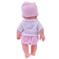 thumbnail image 4 of Muñeca terminada de 30 cm PVC lavable 3D Prop Doll Baby Companion Toys (rosa) JShteea  libre de BPA, 4 of 7