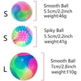 thumbnail image 5 of Pelota LED interactiva para perros (paquete de 2), con luz y rebote, con banda elástica intermitente y purpurina, 7 cm, 5 of 5