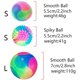 thumbnail image 5 of Juego de 4 pelotas LED para perros, juguete interactivo con luz y banda elástica intermitente, pelota brillante para perros, 7 cm, 5 of 5