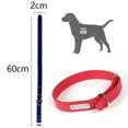 thumbnail image 2 of Collar de perro grueso y ajustable de lujo (azul, rojo, negro, morado, rosa), 2 of 5