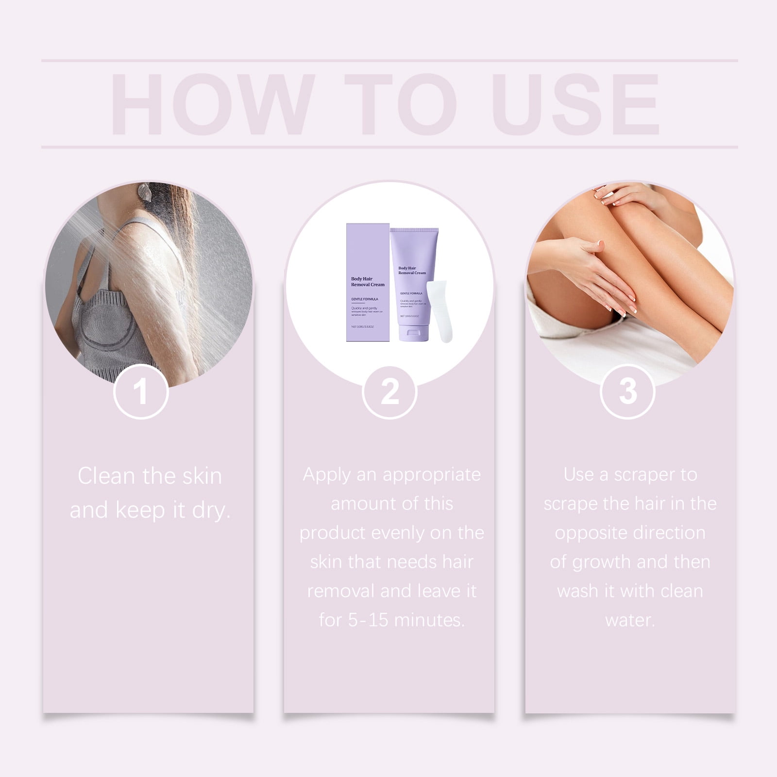 Alvantor Hair Removal Cream for Women's Body, Gentle & Painless, 3.53oz