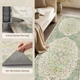 thumbnail image 3 of SIXHOME 2' x 8' Washable Runner Rug, Farmhouse Floral Non-Slip Carpet, Soft Botanical Indoor Rug for Hallway, Bedroom, Bedside, Laundry Room & Kitchen, Vintage Green, 3 of 7