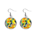 thumbnail image 1 of Patron regular madera extraño Resumen Pendientes pendientes de plata colgantes joyas señora Unbranded M, 1 of 3
