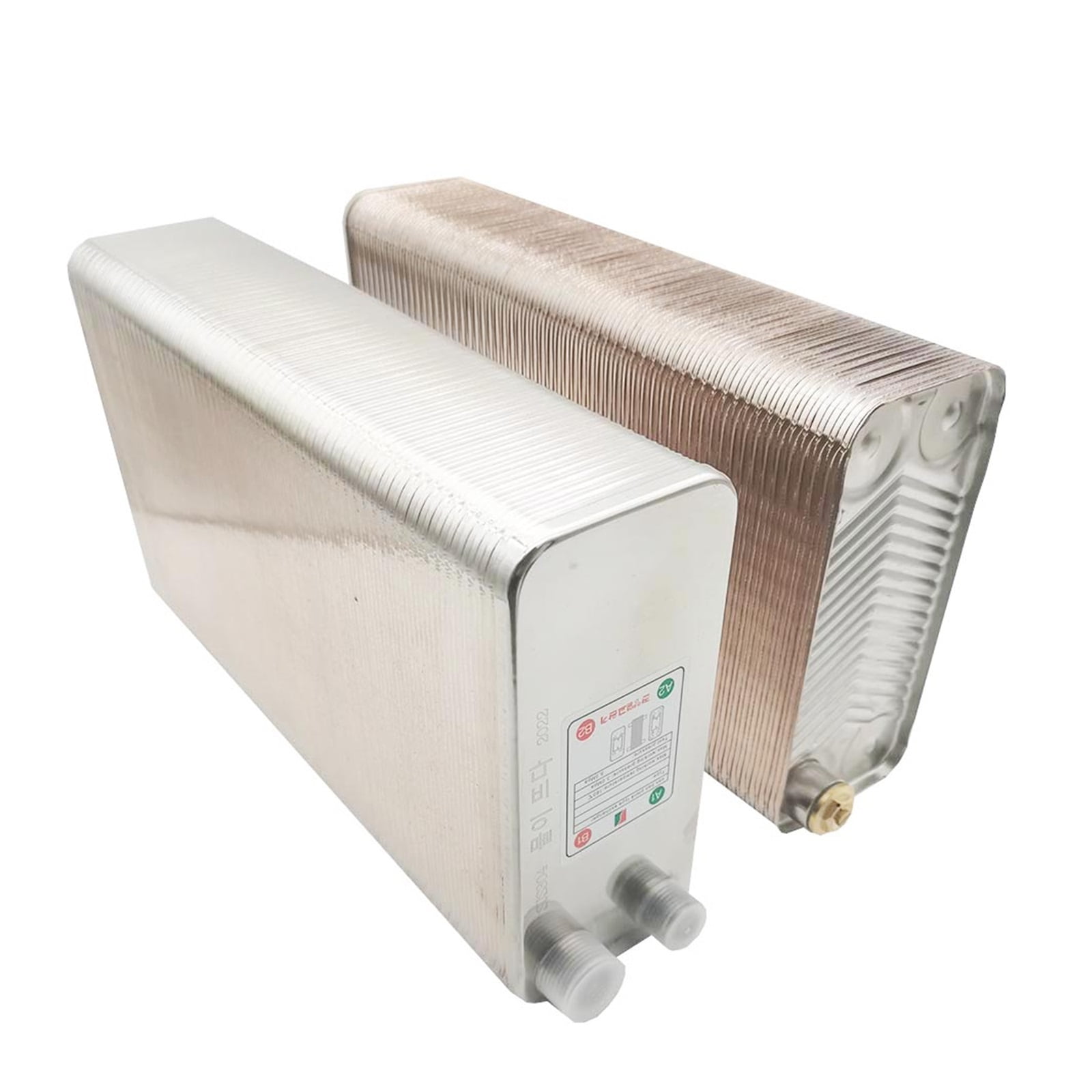 Brazed Plate Heat Exchanger 120 Plates Water Heater Stainless Steel Small Size High Efficiency Heat Exchanger Recirculating Chiller