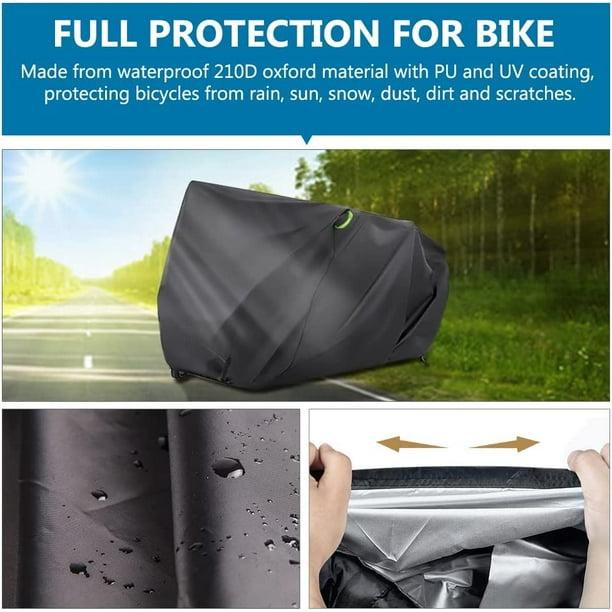 Bâche de vélo imperméable, housse de protection pour vélos, bâche de  protection pour vélo, housse de vélo pour stockage extérieur, protection  contre