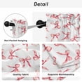 thumbnail image 5 of Pink Bow Ribbon Kitchen Curtains, Vintage Modern Art Bowknot Light Filtering Window Curtain Panels, 2Pcs Rod Pocket Window Treatments Set for Living Room Bathroom Bedroom 52x72 Inches, 5 of 9