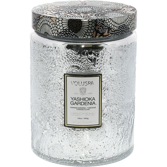 Voluspa Large Glass Jar Candle - Yashioka Gardenia VOL-7235