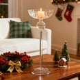 thumbnail image 4 of Glass Candle Holders Tall Striped Candelabra Set In Multiple Heights For Wedding Centerpiece And Romantic Candlelight Dinner Home Decor, 4 of 6