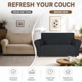 thumbnail image 7 of JIATER 1-Piece Sofa Cover Stretch Couch Cover Washable Sofa Slipcover Furniture Protector for 3 Cushion Sofa,Dark Gray, 7 of 7