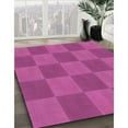 thumbnail image 3 of Ahgly Company Machine Washable Indoor Round Transitional Deep Pink Area Rugs, 5' Round, 3 of 7