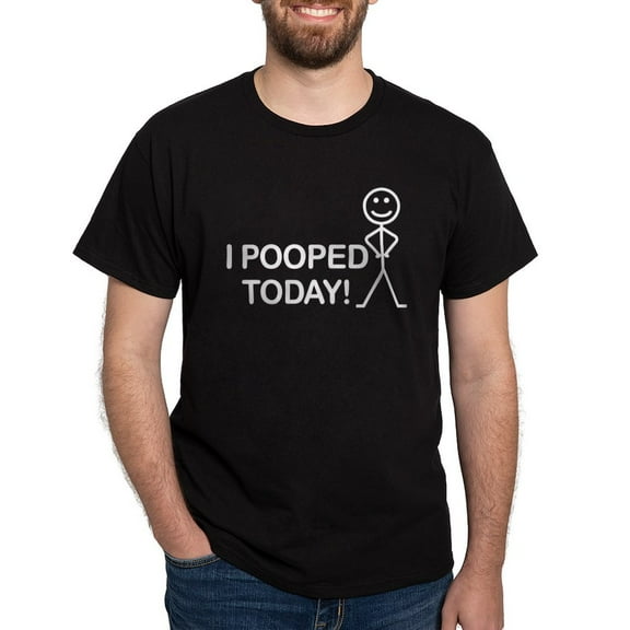 CafePress - I Pooped Today Dark T Shirt - Men's Classic Graphic Cotton T-Shirt