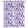 thumbnail image 4 of Outdoor Curtains for Patio Waterproof Purple Leaves Indoor/Outdoor Curtain Tiebacks Spring Leaf Plants Privacy Curtain Sun Block Grommet Drapes for Pergolas Gazebo Porch Balcony 2 Panel 54x108 Inch, 4 of 9