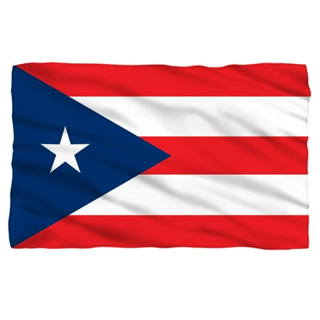 puerto rico flag fleece blanket white 48x80 walmart com