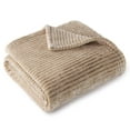 thumbnail image 6 of Exclusivo Mezcla Soft Throw Blanket, 50"x60", Camel, 6 of 6