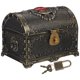 thumbnail image 2 of Cofre del tesoro vintage, joyero decorativo, caja de recuerdo, caja de regalo, joyero vintage, 2 of 8