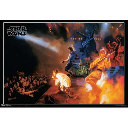 Silkscreen Concert Poster - Star Wars Rocks Concert Music Poster - 19x13