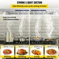 thumbnail image 2 of KFFKFF 36" Stainless Steel Range Hood, 900CFM, 4-Speed Settings, Built-in Kitchen Exhaust with Touch & Remote, LED Lighting, Baffle Filters, Convertible Ducting Options, ETL Certified, 2 of 9