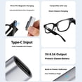 thumbnail image 2 of Type-C Magnetic Charging Adapter for AI Smart Glasses, Aluminum Alloy Magnetic Charger with LED Indicator Light, 2 of 7