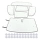 thumbnail image 1 of Cubierta de protección térmica para ventana de coche, 6 piezas, parabrisas de coche, ventana, reflector de rayos UV para coche, parasol para ventana de coche, lograr más, 1 of 10