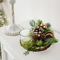 thumbnail image 5 of CuiLiyq Christmas Decoration Candle Holder Centerpiece with Red Berries, Pine Cones Candle Holders, Christmas Advent Wreath Candle Holders for Table Centerpiece Traditional Table Decorations, 5 of 6