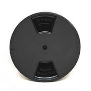 Sea-Lect Boat Deck Plate K336187 | 8 Inch Quarter Turn Black ABS