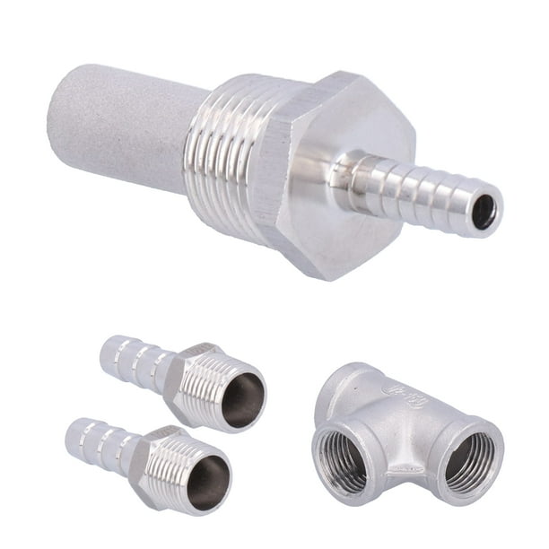 Beer Brewing Aerator Kit Stainless Steel Aeration Stone Tool Homebrew