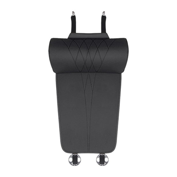 Cojín de Extensión para Piernas de Asiento de Automóvil Almohadilla Soporte Universal para Rodillas Cojín Ergonómico Forma C Material Cuero PU Adecuad Negro