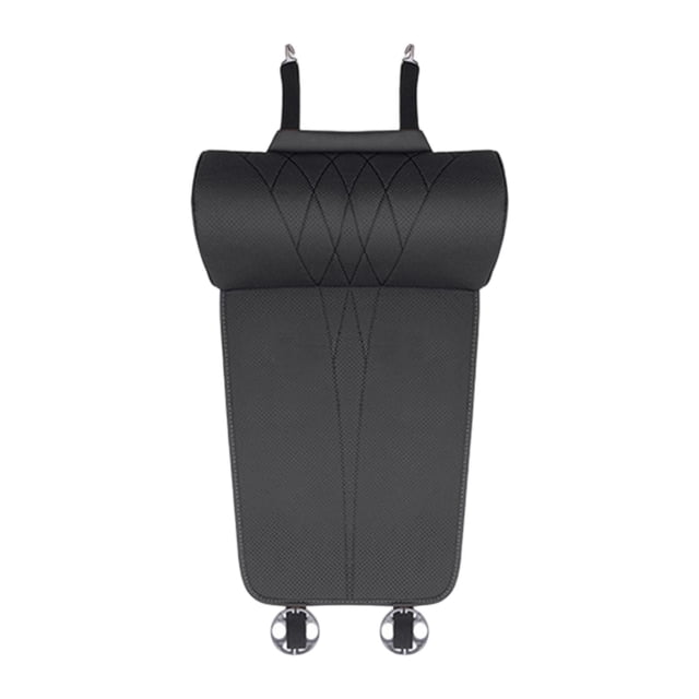 Cojín universal para reposapiernas de coche, 62 x 40 cm, diseño en forma de C para sillas de oficina. Negro