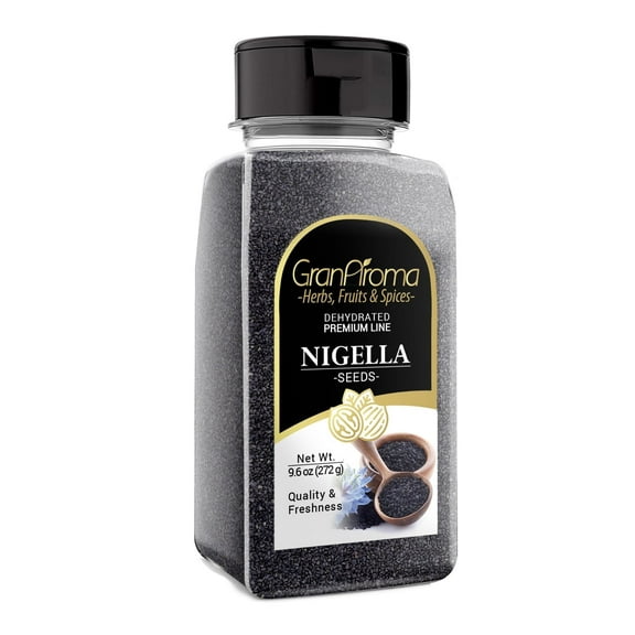 GranAroma Nigella Seeds, 9.6 oz, Whole, Nutty Flavor, Cooking Spice