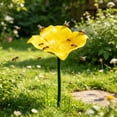 thumbnail image 5 of Flower Shaped Pollinator Waterer Feeder With Metal Stake Outdoor Garden Decor Butterfly Hummingbird Feeder For Yard Backyard Patio Insect Waterer, 5 of 6