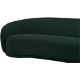 thumbnail image 6 of Maklaine Contemporary Rich Green Finish Boucle Fabric Loveseat, 6 of 13