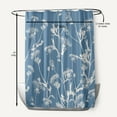 thumbnail image 5 of Simply Daisy 70" W x 73" L Windy Blossom Polyester Shower Curtain, Blue [1 Ct], 5 of 5
