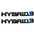 thumbnail image 4 of 2pcs Hybrid Emblem, 3D Metal Logo Letters Badge, Car Side Mudguard Rear Trunk Emblem Decals, 4 of 12