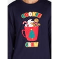 thumbnail image 3 of Jolly Jammies Men's Holiday Navy Gingerbread Matching Family Pajamas Set, 2-Piece, Sizes S-XXL, 3 of 5