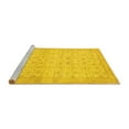 thumbnail image 2 of Ahgly Company Machine Washable Indoor Rectangle Oriental Yellow Traditional Area Rugs, 5' x 7', 2 of 4