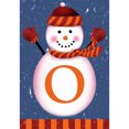 thumbnail image 2 of America Forever Winter Monogram Letter O Garden Flag, Snowman Garden Decor, Vertical Double Sided 12.5 x 18 inches Merry Christmas Snowflake Winter Holiday Seasonal Flags for Outdoor Decoration, 2 of 5