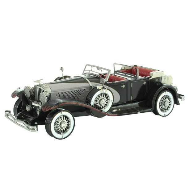 Fascinations Metal Earth Puzzle 3D Car Duesenberg Ii Sj 1934. Puzzle de metal para vehículos. Maquetas de construcción para adultos nivel desafiante 10,01 x 3,99 x 2,59 cm