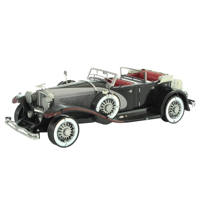 Fascinations Metal Earth Puzzle 3D Car Duesenberg Ii Sj 1934. Puzzle de metal para vehículos. Maquetas de construcción para adultos nivel desafiante 10,01 x 3,99 x 2,59 cm